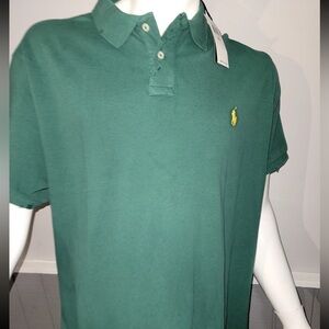 Polo Ralph Lauren short sleeve green vintage look shirt rare find